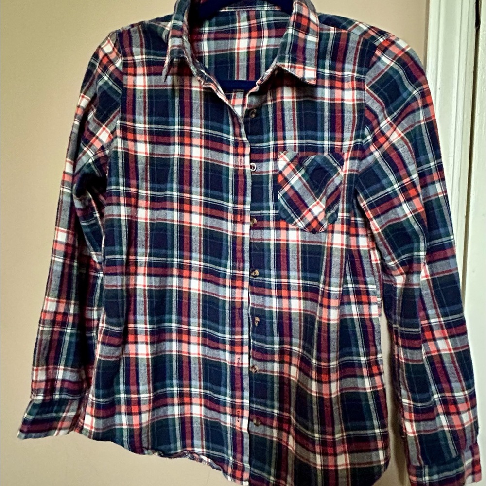 Plaid women Shirt - Blue and Red